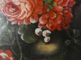 Olieverfschilderij Klassiek Bloemstilleven met Tulpen en Rozen in Vaas – foto 4 – kavel bij De Kringwinkel, Heverlee