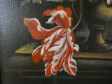 Olieverfschilderij Klassiek Bloemstilleven met Tulpen en Rozen in Vaas – foto 5 – kavel bij De Kringwinkel, Heverlee
