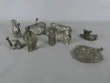 Set vintage chocoladevormen van metaal – kavel bij De Kringwinkel, Diest