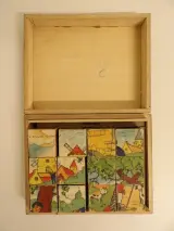 2 sets vintage blokkenpuzzels: Babar ORTF (1968) + Vieilles Chansons de France – foto 8 – kavel bij De Kringwinkel, Leopoldsburg