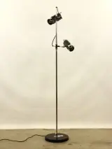 Vintage Industriële Vloerlamp – 2 Spots – Jaren '60/'70 Space Age – kavel bij De Kringwinkel, Antwerpen