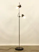 Vintage Industriële Vloerlamp – 2 Spots – Jaren '60/'70 Space Age – foto 6 – kavel bij De Kringwinkel, Antwerpen
