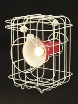 IKEA vintage Matali Crasset 'Nomad design' industriële led tafellamp – foto 5 – kavel bij De Kringwinkel, Antwerpen