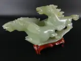 Decoratieve paardjes in Jade achtige steen – foto 3 – kavel bij De Kringwinkel, Heverlee