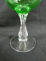 Set van 12 groene vintage uraniumglazen – foto 3 – kavel bij De Kringwinkel, Diest