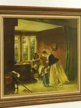 Reproductie "The Cavalier's Return (the first steps)" – Richard Caton Woodville (1847) – foto 3 – kavel bij De Kringwinkel, Antwerpen