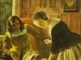 Reproductie "The Cavalier's Return (the first steps)" – Richard Caton Woodville (1847) – foto 8 – kavel bij De Kringwinkel, Antwerpen