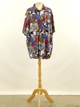 Moschino Jeans kleurrijk, oversized overhemd - Made in Italy – foto 2 – kavel bij De Kringwinkel, Antwerpen