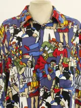 Moschino Jeans kleurrijk, oversized overhemd - Made in Italy – foto 3 – kavel bij De Kringwinkel, Antwerpen