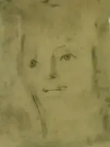 Leonor Fini (1907–1996) litho – Compositie met gezichten – foto 7 – kavel bij De Kringwinkel, Antwerpen