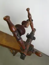 Oud Canadees Productie-Spinnewiel (CPW) – Philias Cadorette – foto 4 – kavel bij De Kringwinkel, Heverlee