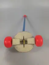 Vintage Fisher Price Corn Popper loopwagen speelgoed – foto 2 – kavel bij De Kringwinkel, Sint-Niklaas
