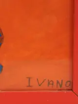 Ivan Vander Vliet - “Standbeeld” - gouache, vroeg werk 2005 – foto 6 – kavel bij De Kringwinkel, Antwerpen