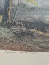 J. Labrador – Originele Kleurenets & Aquatint "Coucher de Soleil" – Handgesigneerd & Epreuve d'Artiste – foto 2 – kavel bij De Kringwinkel, Waardamme