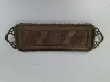 Prachtig Vintage Koperen Dienblad – Handgegraveerd – Made in India – Eyecatcher! – kavel bij De Kringwinkel, Waardamme
