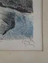 Expressief Gekleurd Portret – Originele Gelimiteerde Lithografie (HC 226/380) – foto 2 – kavel bij De Kringwinkel, Waardamme