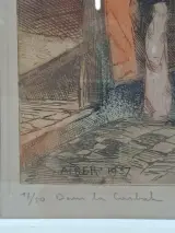 Originele Kleurenets 'Dans la Casbah – Alger' (Jean Van Den Bossche, 1937) – Gelimiteerde Oplage – foto 3 – kavel bij De Kringwinkel, Waardamme