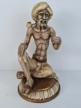 Exclusief Vintage Keramisch Beeld – Rustende Oosterse Man (Franju Valencia, Jaren '60) – kavel bij De Kringwinkel, Waardamme