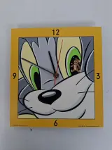 Zeldzame Vintage "Tom & Jerry" Wandklok – Démons & Merveilles (2000) – kavel bij De Kringwinkel, Waardamme