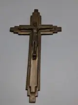 Vintage Art Deco crucifix, van "E. HOFFER" – kavel bij De Kringwinkel, Waardamme