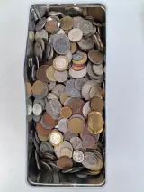 5 kg ongesorteerde munten – kavel bij De Kringwinkel, Waardamme