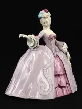 Franklin Porcelain Marianne 'The Minuet hand painted fine porcelain Museum of costume 1980 – foto 2 – kavel bij De Kringwinkel, Antwerpen