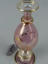 Decoratieve glazen parfumfles met gouden accenten – foto 3 – kavel bij De Kringwinkel, Diest