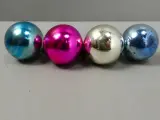 Set van 4 kleine vintage Ajeco kerstballen – kavel bij De Kringwinkel, Diest