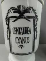 Set van 2 porseleinen apothekerspotten Centaurea Cyanus – foto 2 – kavel bij De Kringwinkel, Diest