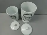 Set van 2 porseleinen apothekerspotten Centaurea Cyanus – foto 3 – kavel bij De Kringwinkel, Diest