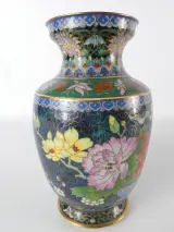 Vintage Chinese cloisonnévaas – foto 2 – kavel bij De Kringwinkel, Heverlee