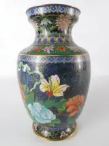 Vintage Chinese cloisonnévaas – foto 3 – kavel bij De Kringwinkel, Heverlee