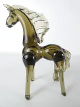 Vintage handgeblazen glazen paardenbeeldje - Murano-stijl – kavel bij De Kringwinkel, Heverlee
