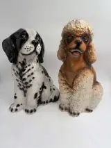 Vintage Italiaanse Keramische Honden: Demain Collection – kavel bij De Kringwinkel, Gent