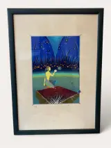 Set van 2 Gekleurde Litho's 'Zodiac' (Maagd & Ram) – Marat – Handgesigneerd /250 – foto 3 – kavel bij De Kringwinkel, Gent
