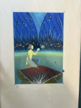 Set van 2 Gekleurde Litho's 'Zodiac' (Maagd & Ram) – Marat – Handgesigneerd /250 – foto 6 – kavel bij De Kringwinkel, Gent