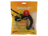 4x HDMI kabel 3 meter - 4K Ultra HD@60Hz, Scanpart, zwart – kavel bij Onlineveilingmeester