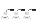 3x LED-inbouwlamp IP44 rond 78 mm, Paulmann, nova coin, wit mat – foto 2 – kavel bij Onlineveilingmeester