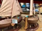 2x Houten modelschip – foto 4 – kavel bij Onlineveilingmeester, Hoogeveen