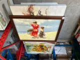 14x Schilderij op doek / schilderij in lijst – kavel bij Onlineveilingmeester, Hoogeveen