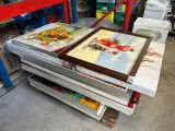 Ca. 14x Schilderij op doek / schilderij in lijst – foto 2 – kavel bij Onlineveilingmeester, Hoogeveen