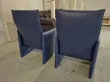 2x Lederen fauteuil blauw – foto 4 – kavel bij Onlineveilingmeester, Middelburg