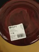 BYON geel/okerglazen vaas met geplooide rand – foto 6 – kavel bij De Kringwinkel, Antwerpen