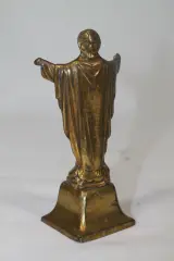 Antiek metalen beeld: Heilig Hart van Jezus – foto 3 – kavel bij De Kringwinkel, Brecht