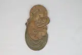 Religieus wandsculptuur van Maria met het kind Jezus – kavel bij De Kringwinkel, Brecht