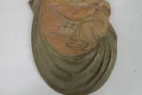 Religieus wandsculptuur van Maria met het kind Jezus – foto 7 – kavel bij De Kringwinkel, Brecht