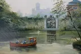 Schilderij: Romantisch Rivierlandschap – foto 2 – kavel bij De Kringwinkel, Brecht