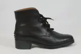 Klassieke zwarte leren veterlaarzen - TOD'S - Maat 38 – foto 7 – kavel bij De Kringwinkel, Brecht