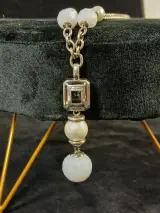 Zilveren ketting met parel en hanger – foto 6 – kavel bij De Kringwinkel, Turnhout