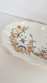 Groot decoratief serveerschaal met bloemmotief – foto 2 – kavel bij De Kringwinkel, Turnhout